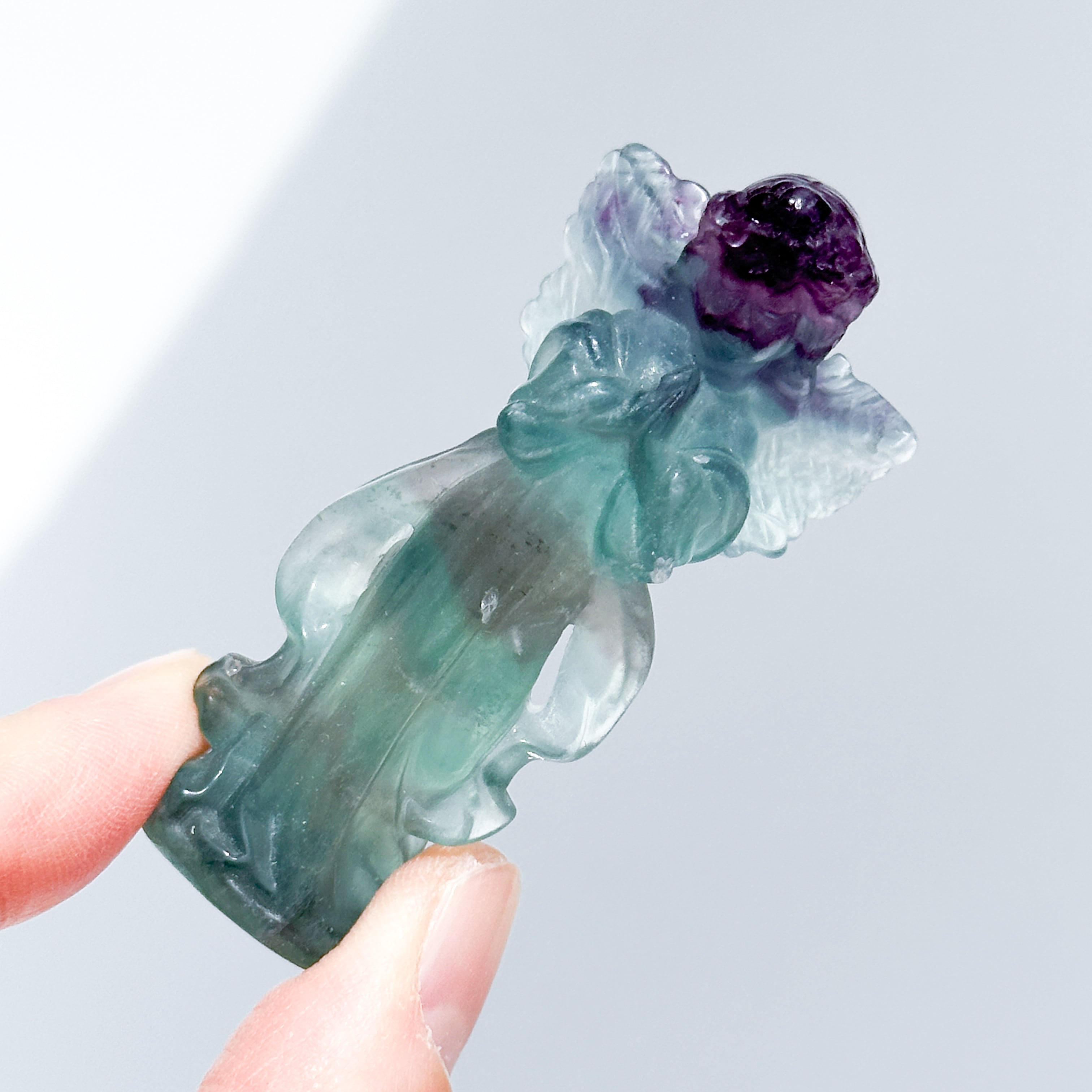 グリーン、ラベンダーフローライト 小さなスイートエンジェル81◇Green