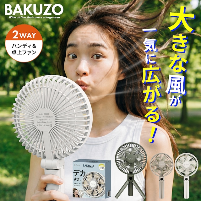 Rocotto 【BAKUZO】 ハンディファン