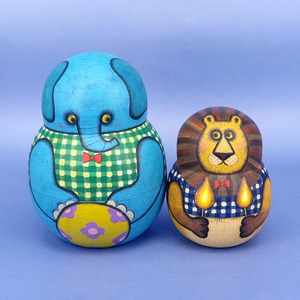 《 cupiporo 》サーカス　マトリョーシカ　5個型