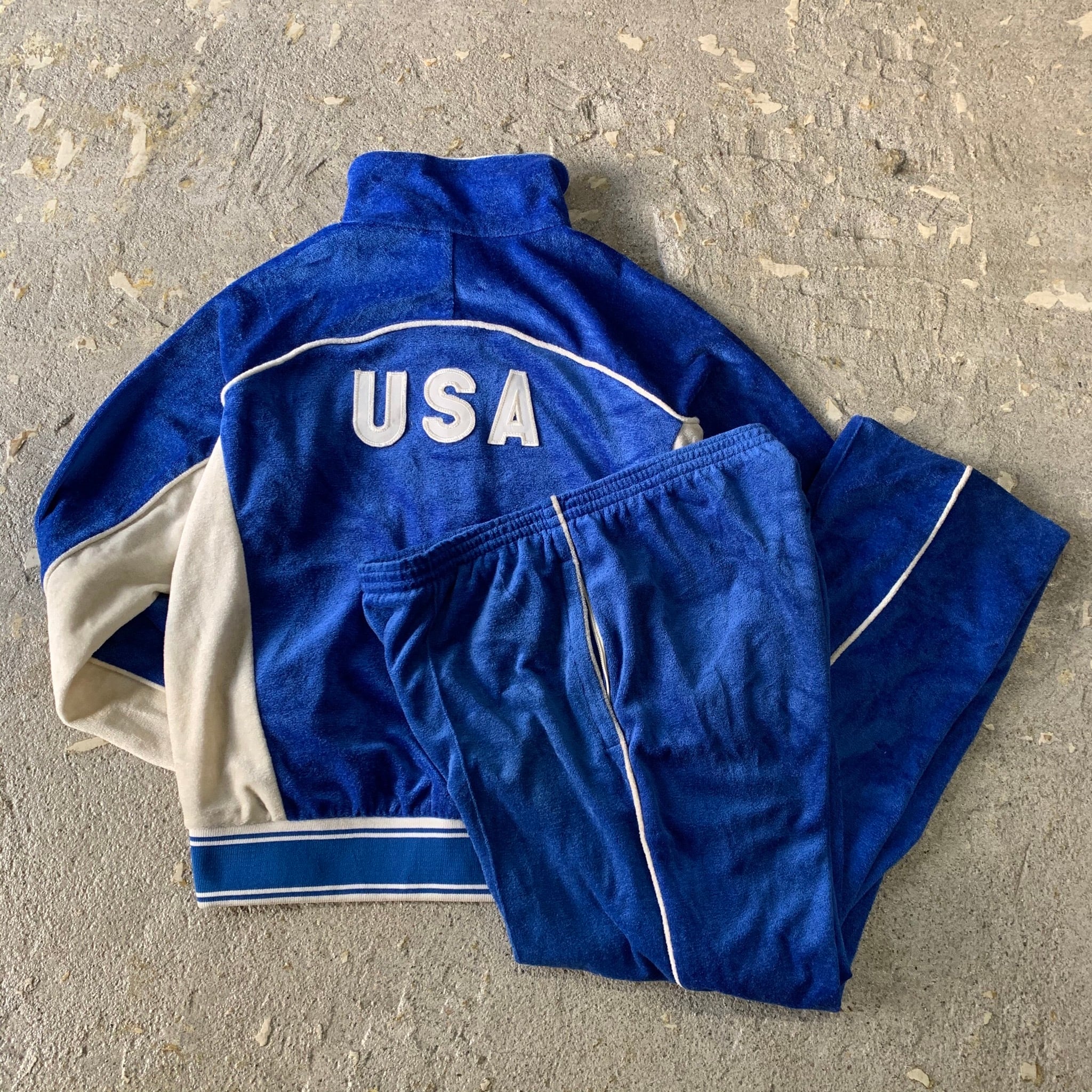 70s Levis Olympic velours set up | What