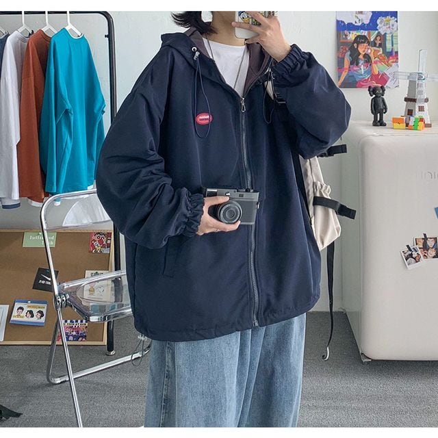 予約販売】パーカー リバーシブル ジャケット アウター メンズ ブルー