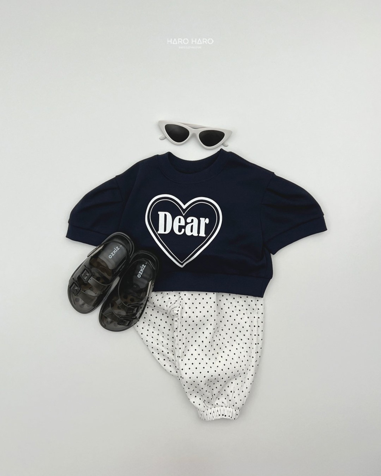 [HARO HARO] Dearpuff Sweatshirt / [하로하로] 디어퍼프맨투맨