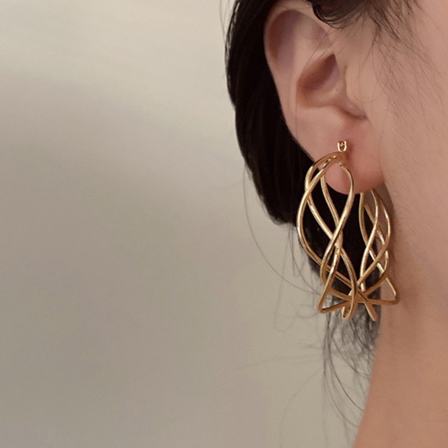 フープピアス / ゴールド C0213