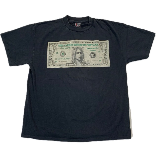 11297 NIRVANA Tシャツ ロックTシャツ バンT 両面プリント XL