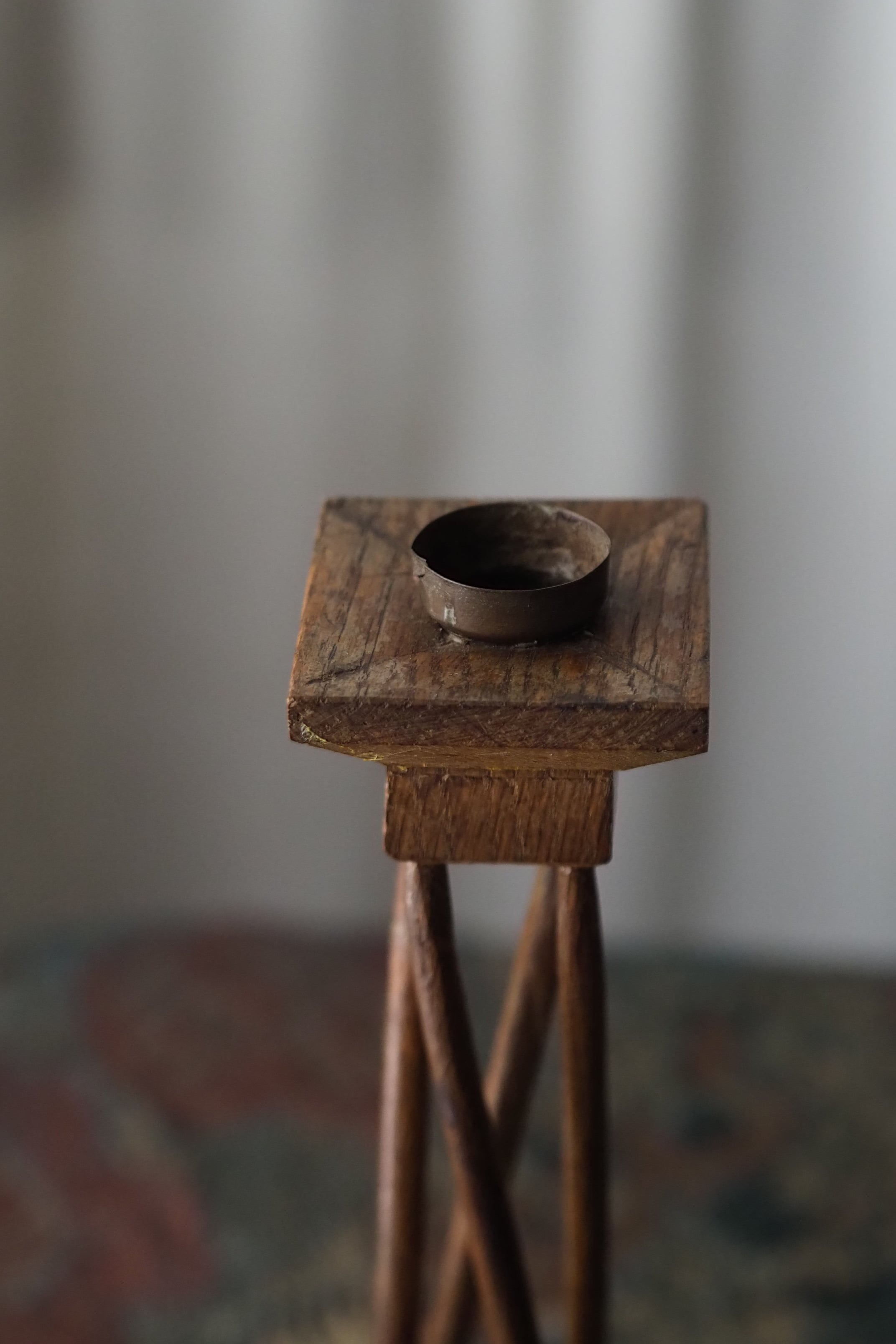 アールデコ ペア燭台-antique pair wood candle stand | アンティーク
