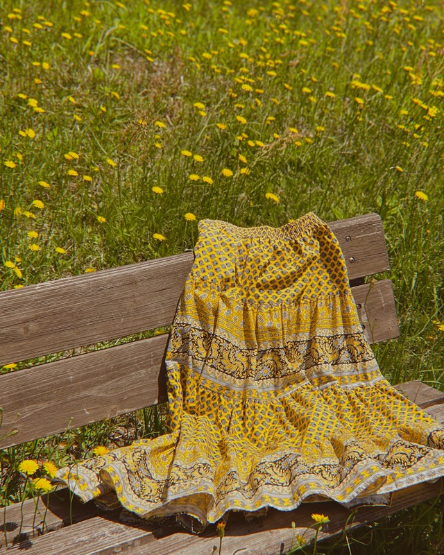 France Vintage Provence Skirt - Sunflower / ヴィンテージ プロヴァンス スカート - サンフラワー