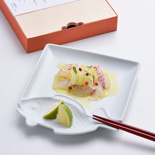 鯛 グレー 魚皿【波佐見焼き】303344C502 | 波佐見焼ショップ