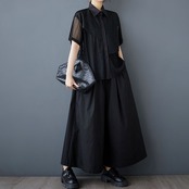 メッシュ切替 ボタンダウンシャツ  30125