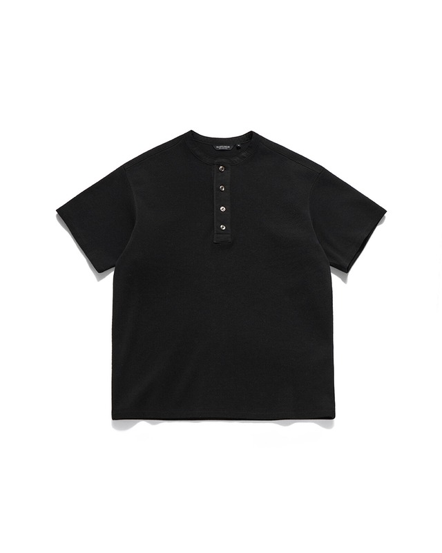 [EASTLOGUE] ANCHOR LINE HENRY NECK T-SHIRTS / BLACK 正規品 韓国ブランド 韓国ファッション 韓国代行 イーストローグ 日本 店舗