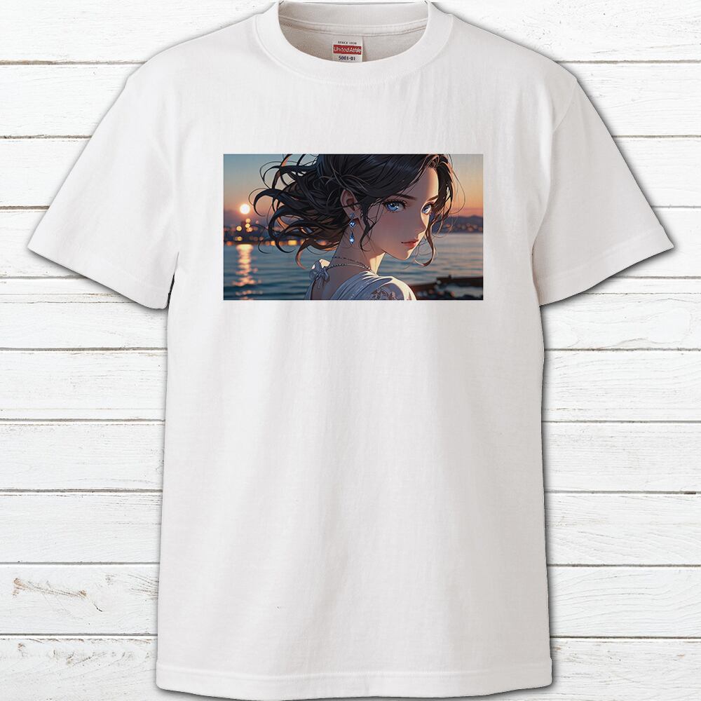 プリントTシャツ イラスト 可愛い女の子 かっこいい女子 美しい女の子