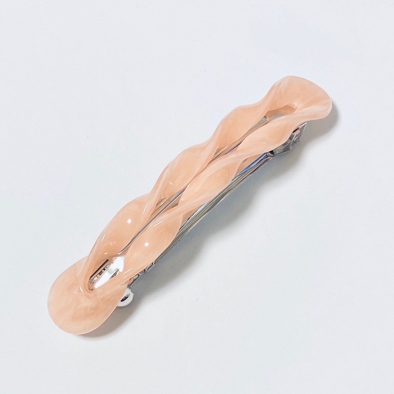 Twist long barretta/pink