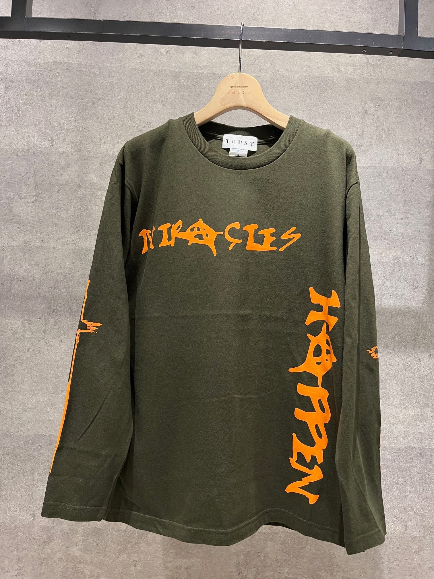 【カーキ】original messageロンtee