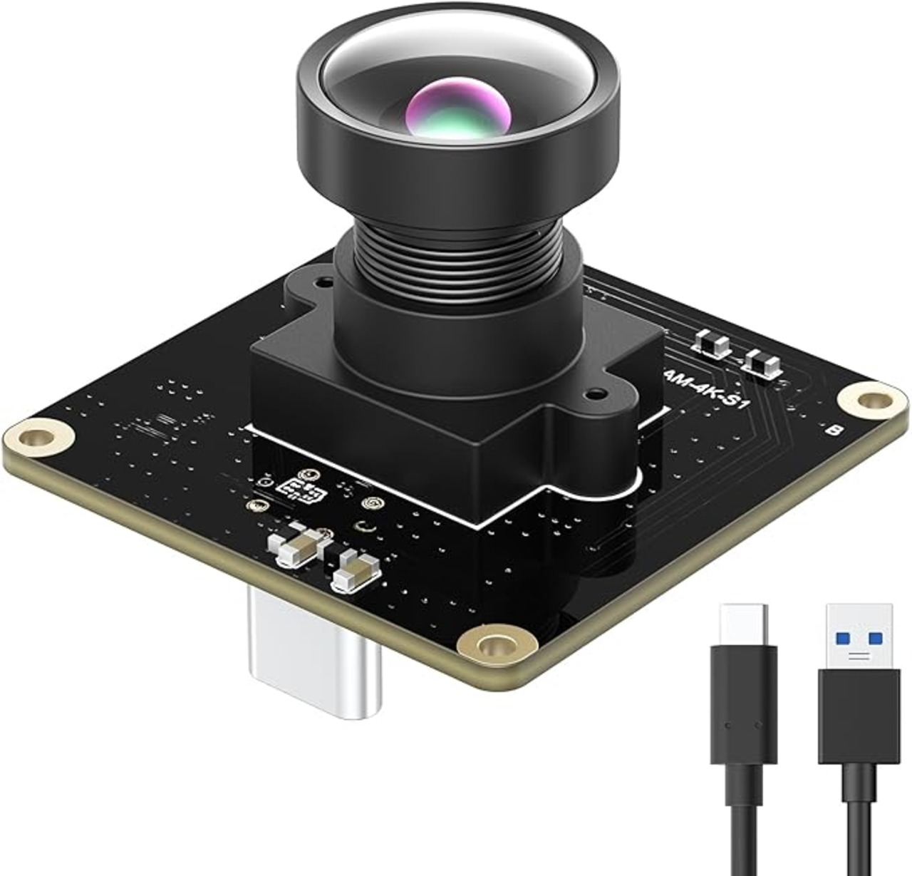 InnoMaker USB 3.0 UVCカメラモジュール IMX415センサー搭載 4K@30FPS & 1080P@60FPS プラグ ...