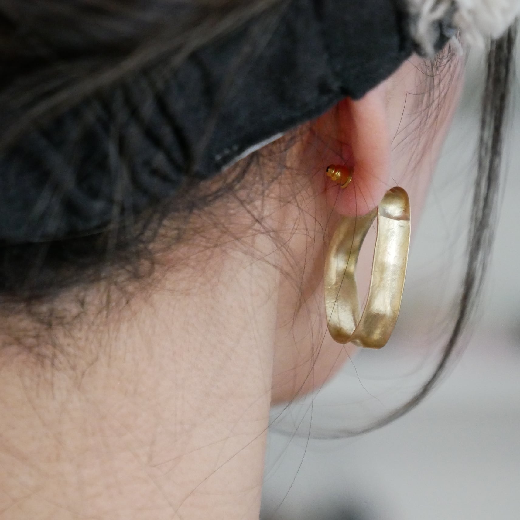 iloha】真鍮のwakkaモチーフピアス | zuhka