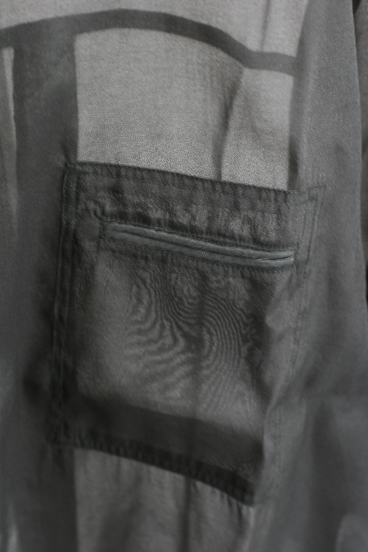 【Parc.1】Sheer Asymmetry Shirt(108-066315)