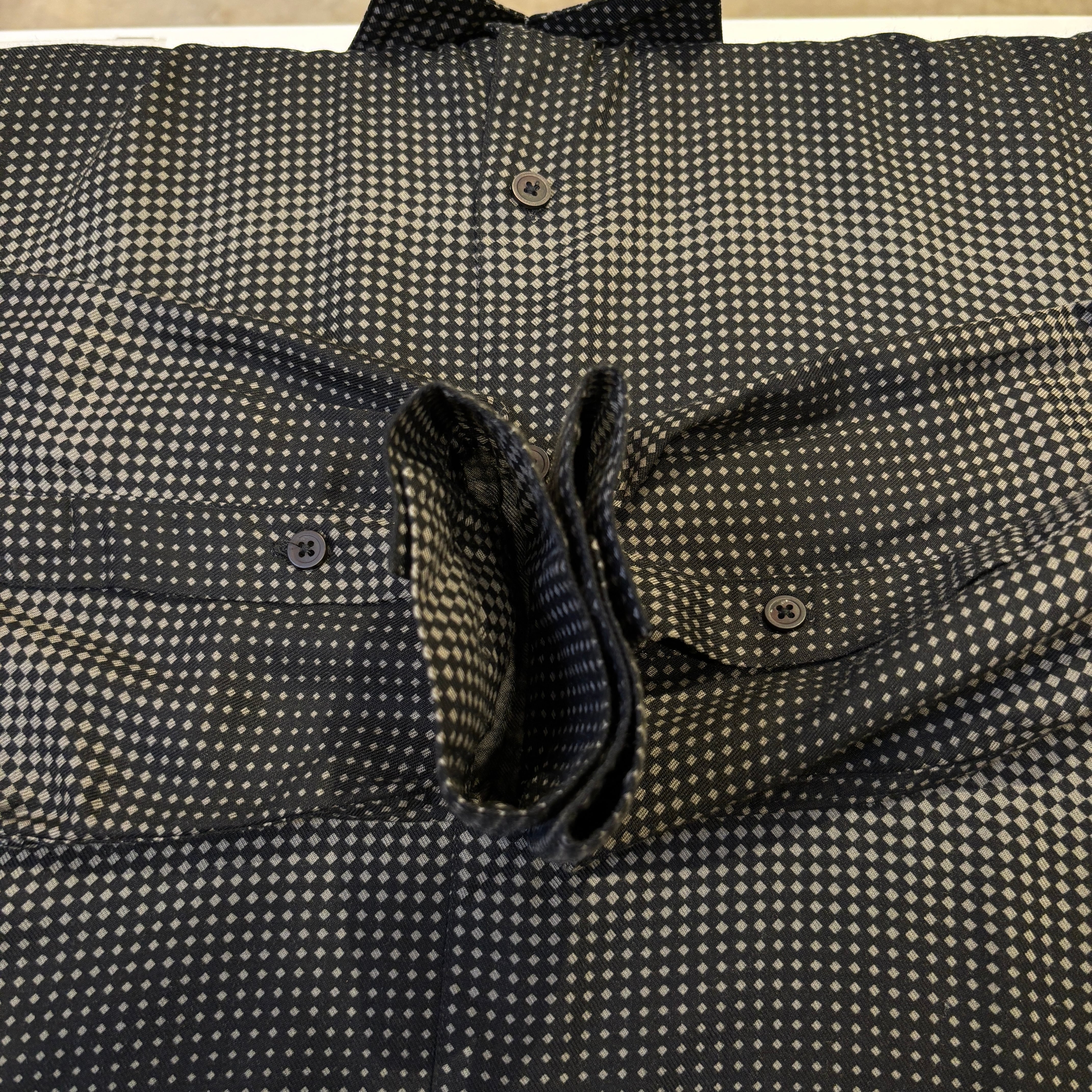 1990'S PERRY ELLIS RAYON SHIRT DOT PATTERN SIZE M | safarionline