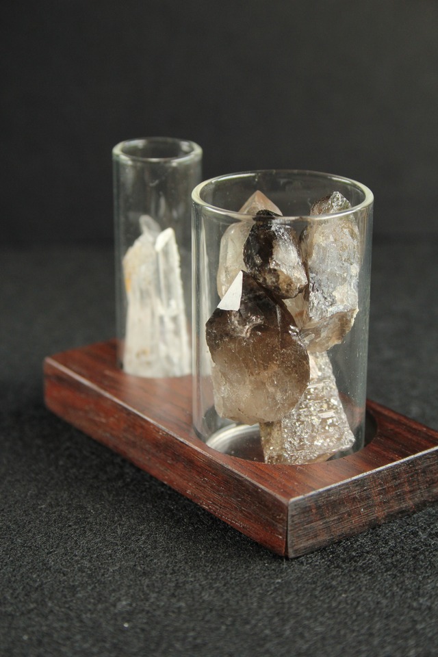 【946010】宮崎クリスタル＆スモーキー 試験管セット