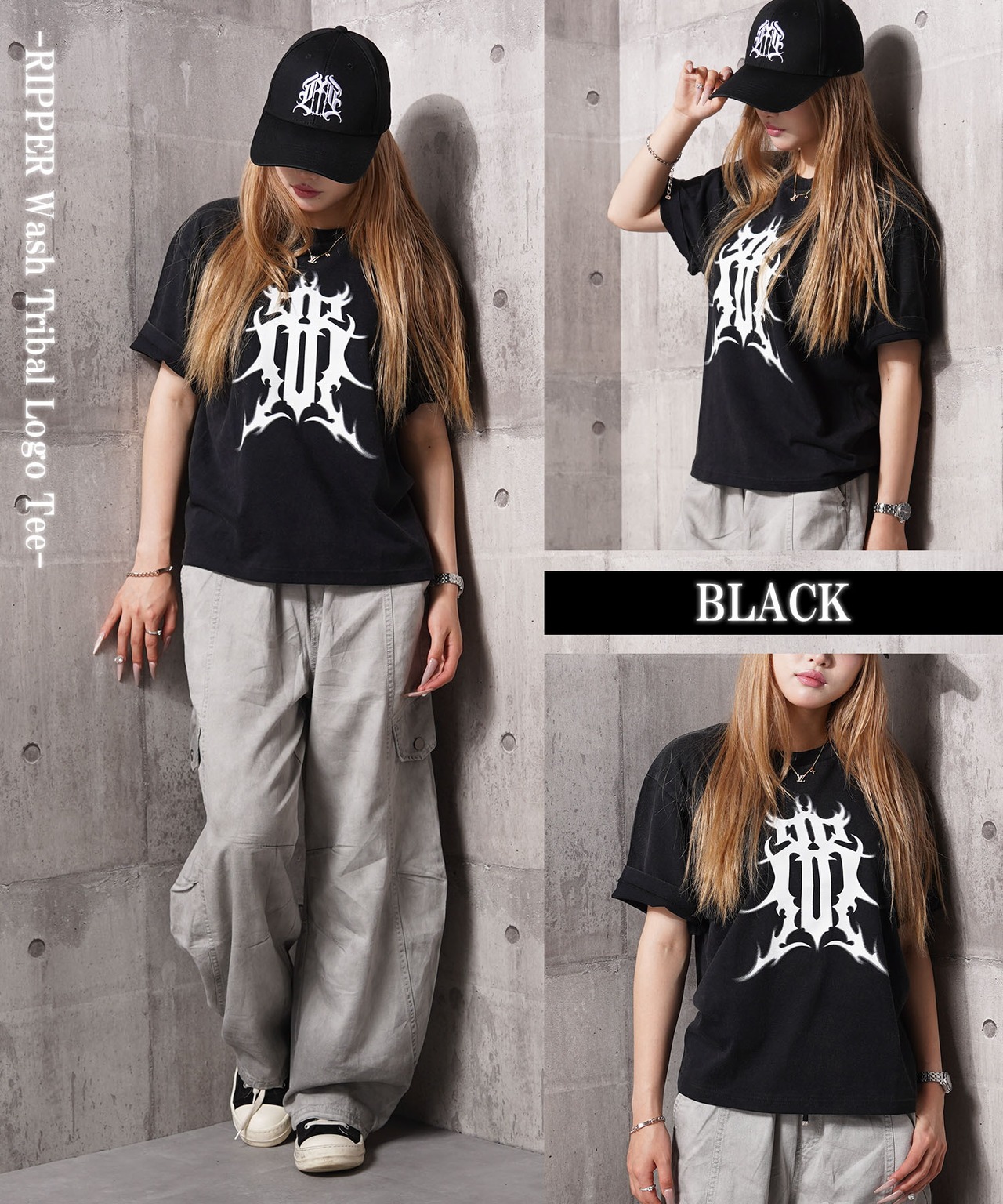 ◆硫化天竺 トライバル ロゴ Tシャツ◆RP-26007