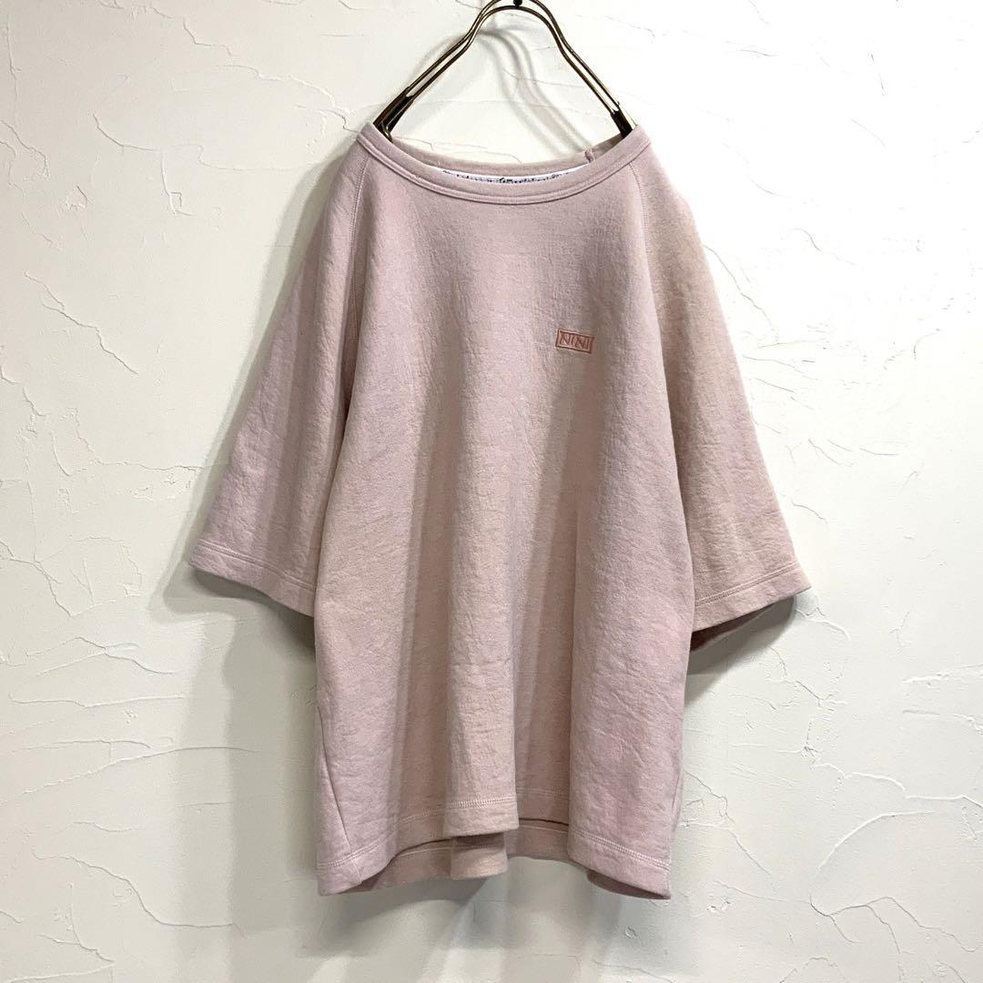 NUMBER(N)INE ナンバーナイン ロゴ刺繍 半袖 スウェットシャツ NUMBER(N)INE ナンバーナイン ロゴ刺繍 半袖 スウェットシャツ