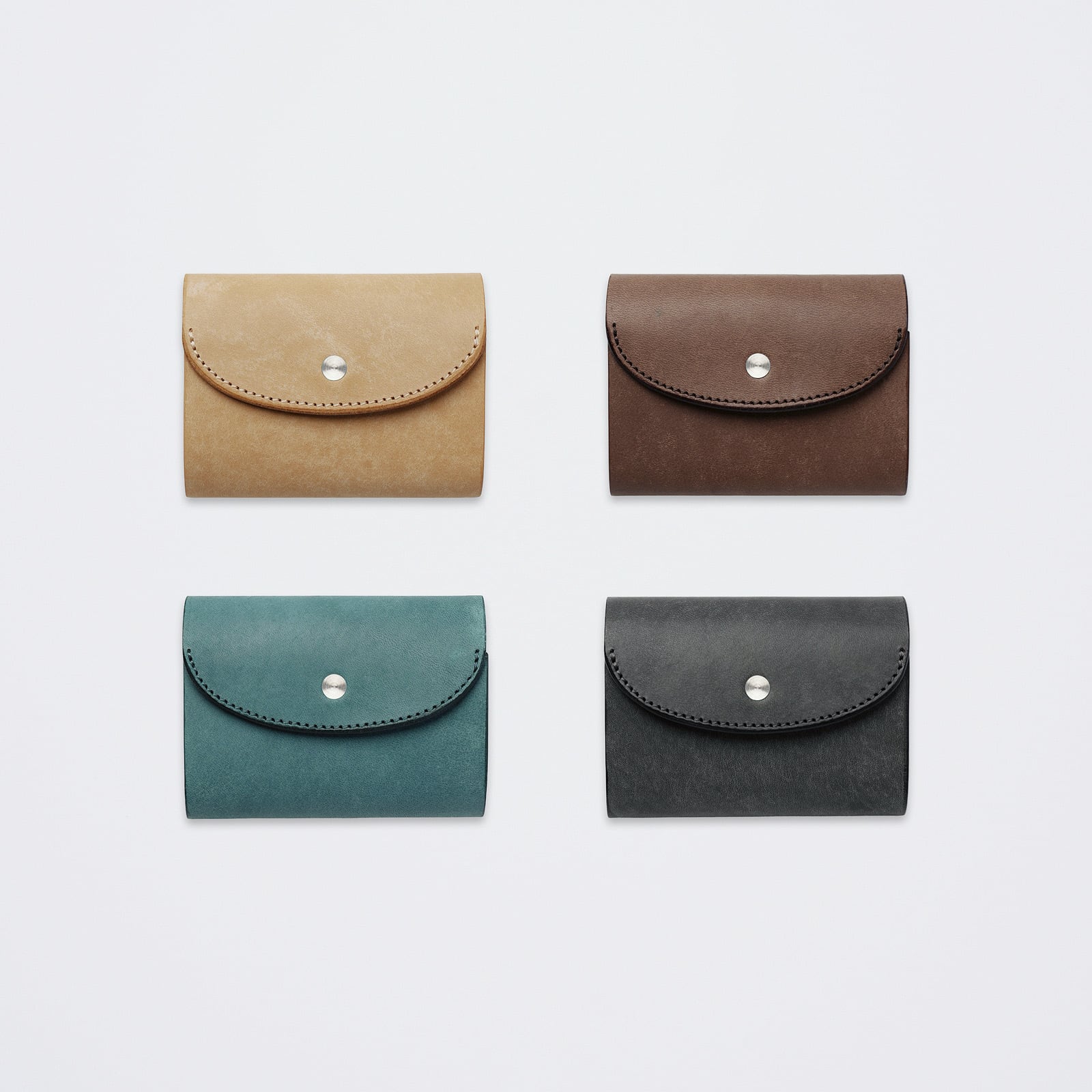Iru×IKENOHATA GINKAWATEN】BRIDLE LEATHER COMPACT WALLET / 受注生産