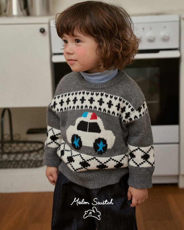 【即納】squad car sweater <kids>