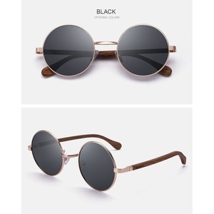 Wood Temple Round Sunglasses / ウッド テンプル ラウンド サングラス