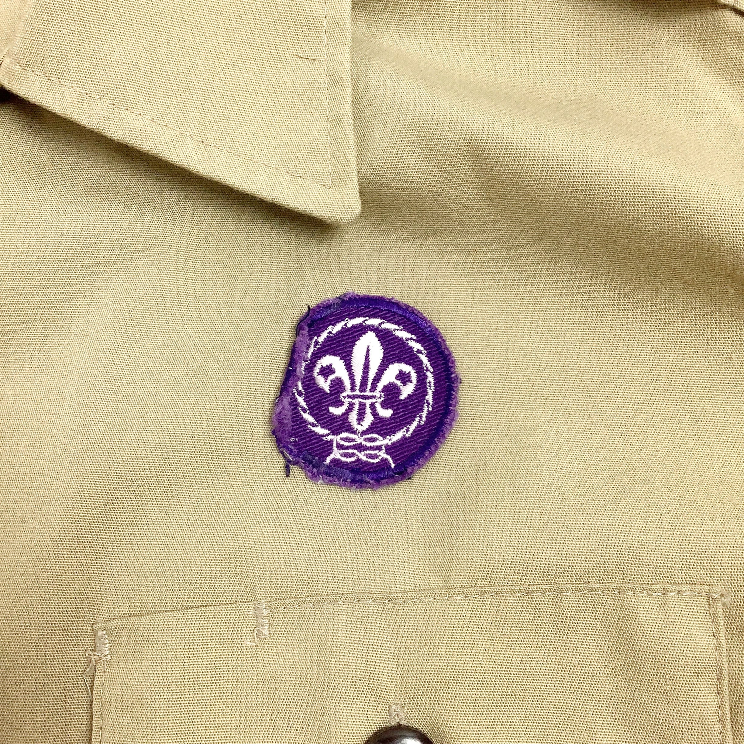 USA製】BOYSCOUT SHIRT ボーイスカウトシャツ 星条旗ワッペン | 古着屋