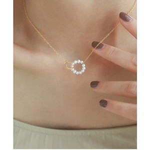 perl ring necklace N10431