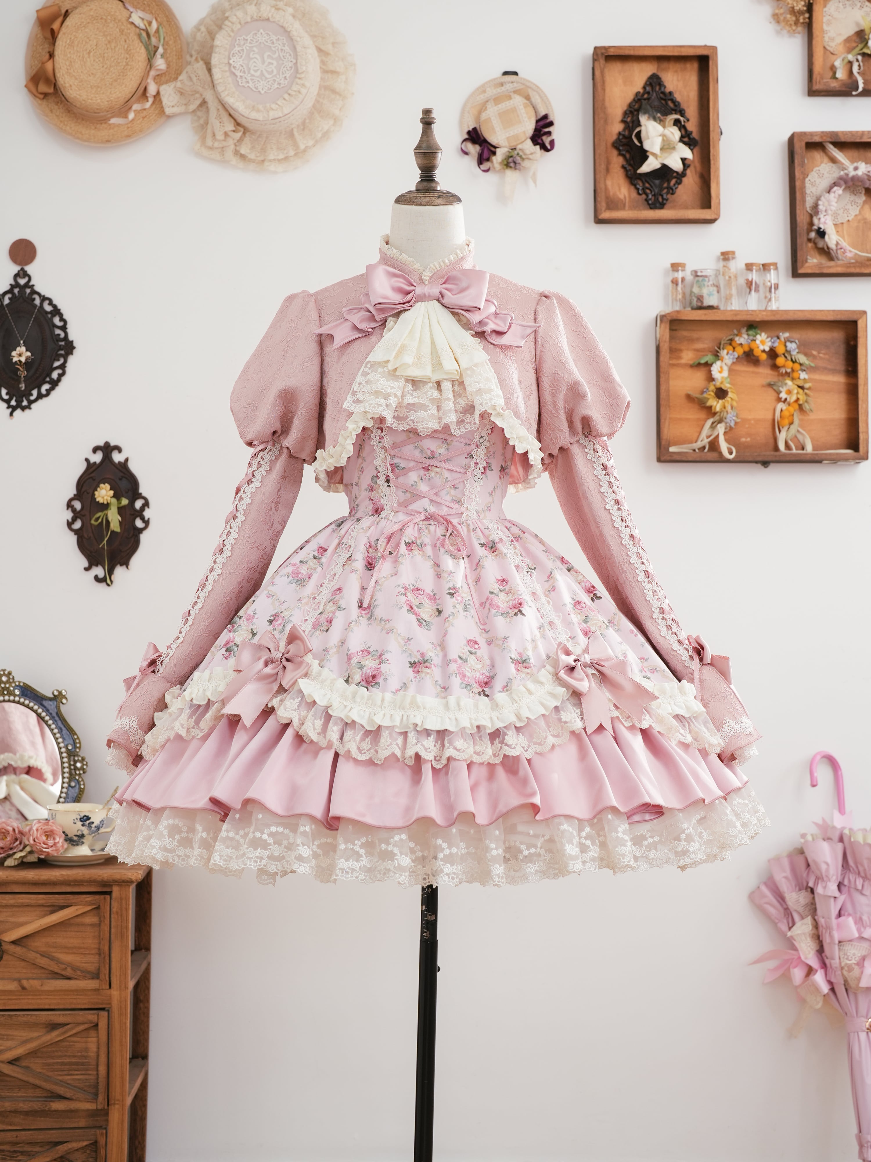 Fashion Show】フローレンス・ブーケ ドッキング風ワンピース