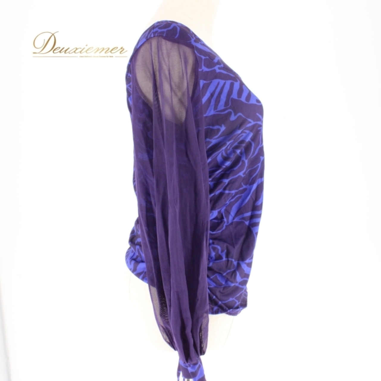 社交ダンス 衣装 スタンダード トップス レッスンウェア レディース ICHIOKU イチオク ブルー系 青 レース 長袖 練習着 かわいい 花柄 シック デザイン 薄手 おしゃれ 個性的 スタイリッシュ ストレッチ カジュアル ダンスウェア 発表会 舞台衣装 フォーマル レッスン着 動きやすい 運動用 季節問わず