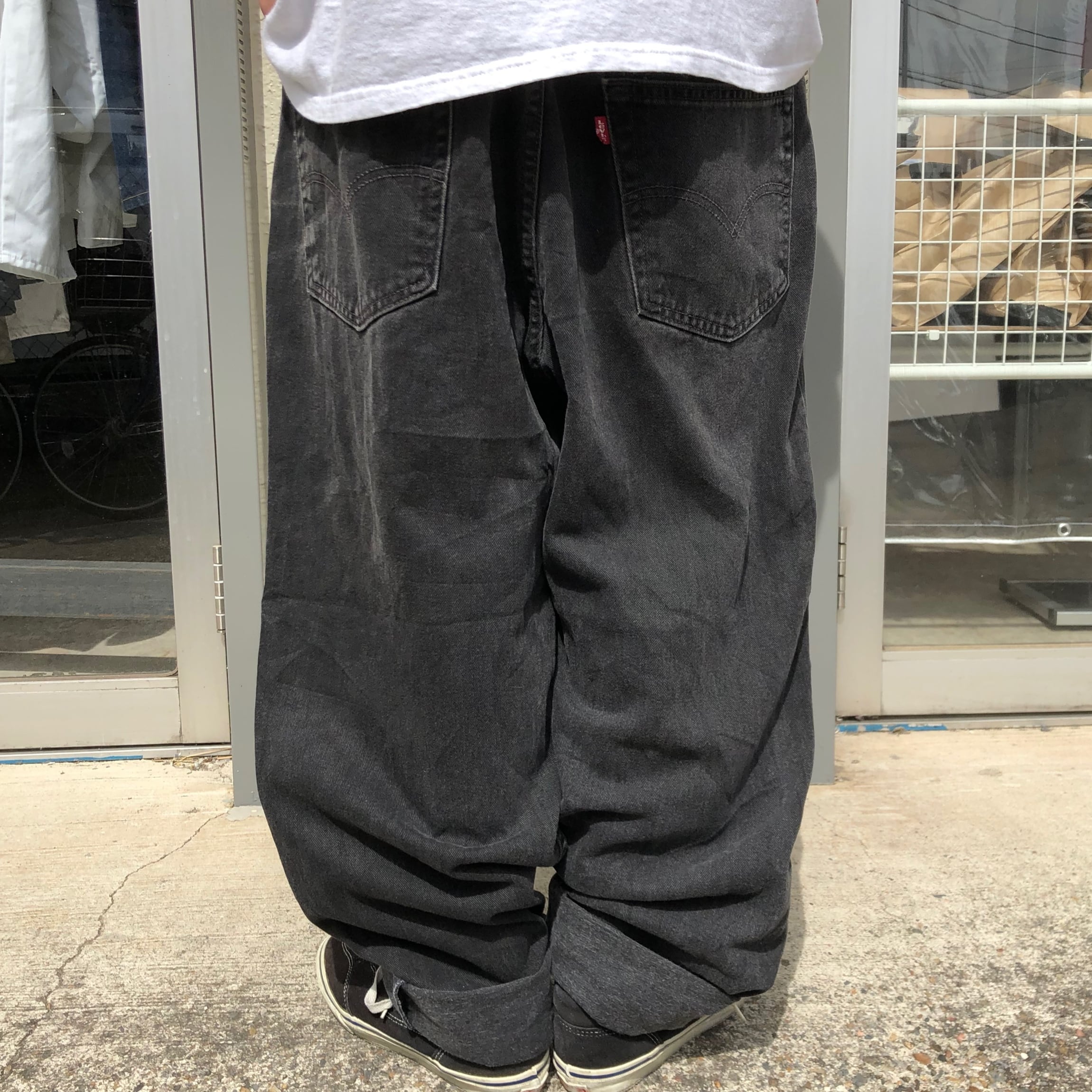 6391.00s リーバイス550 デニムパンツ ブラックデニム バギーパンツ W40 L30 古着 古着屋 埼玉 ストリート オンライン 通販 | 古着屋buyer's -vintage store-