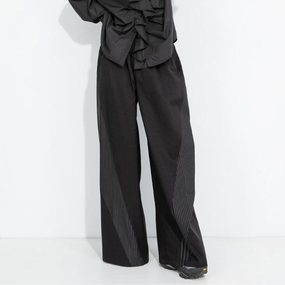 line wide pants / l0912