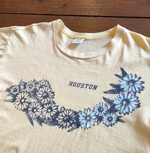 70s Champion〝FLOWER〟INK print  T-Shirt