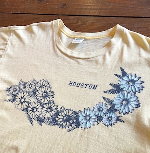 70s Champion〝FLOWER〟INK print  T-Shirt