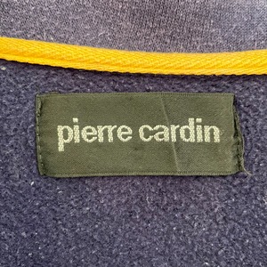 【pierre cardin】ハーフジップ スウェット プルオーバー ワンポイントロゴ 刺繍ロゴ マルチカラー 切替 L ピエールカルダン US古着