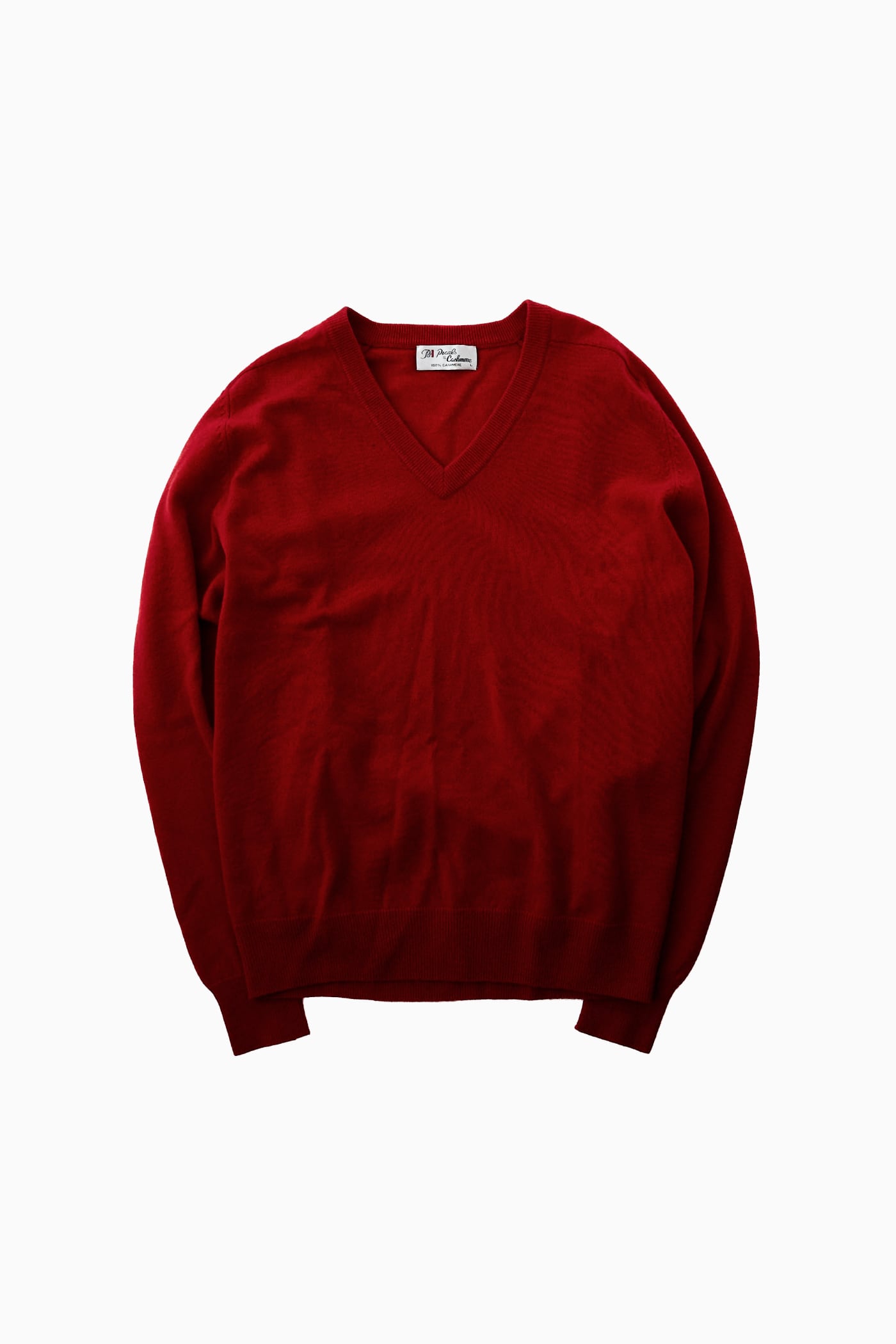 Pearls & Cashmere 100% カシミヤ Vネックニット
