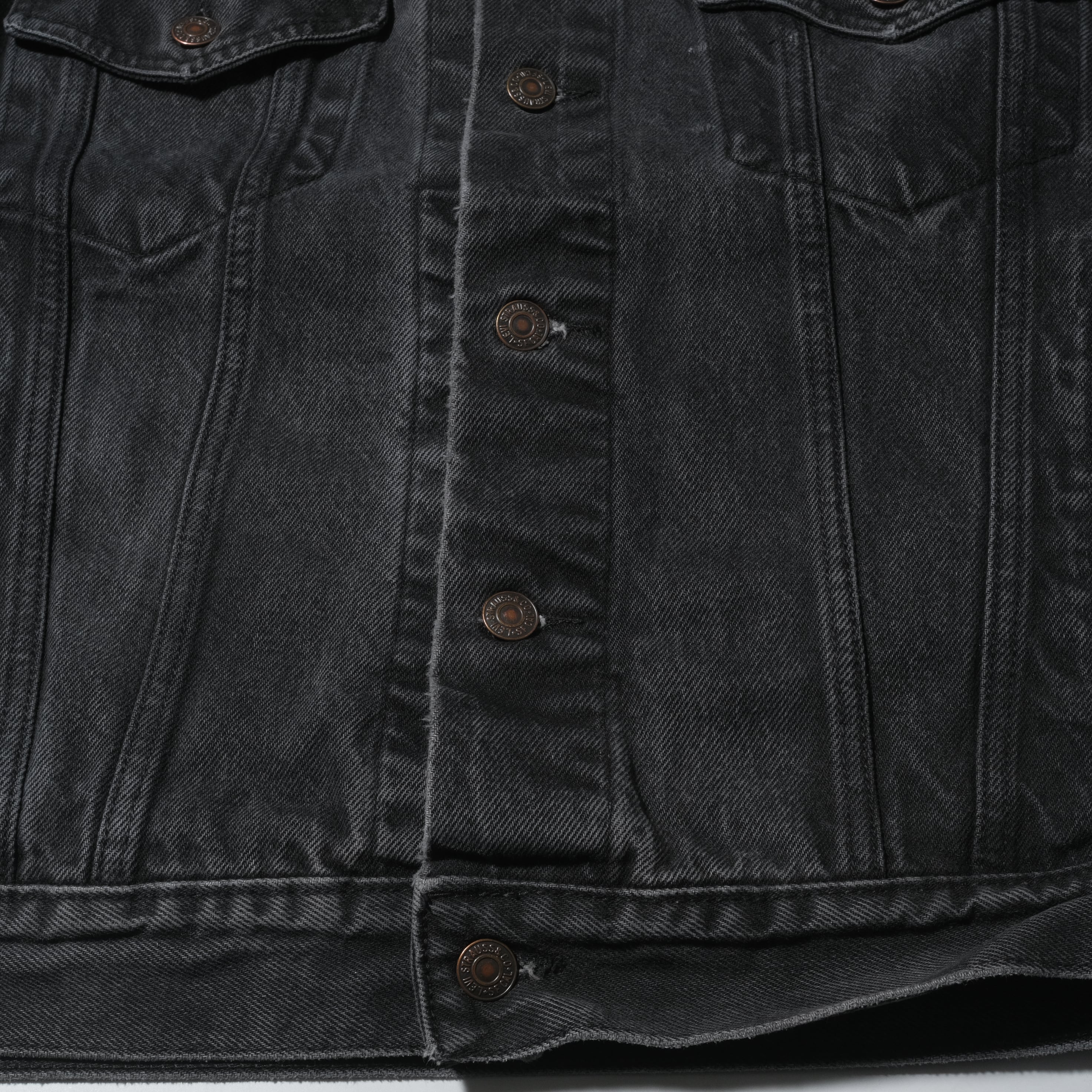 90's Levi's 70507 black denim jacket made in Uruguay[L] | goodbuy