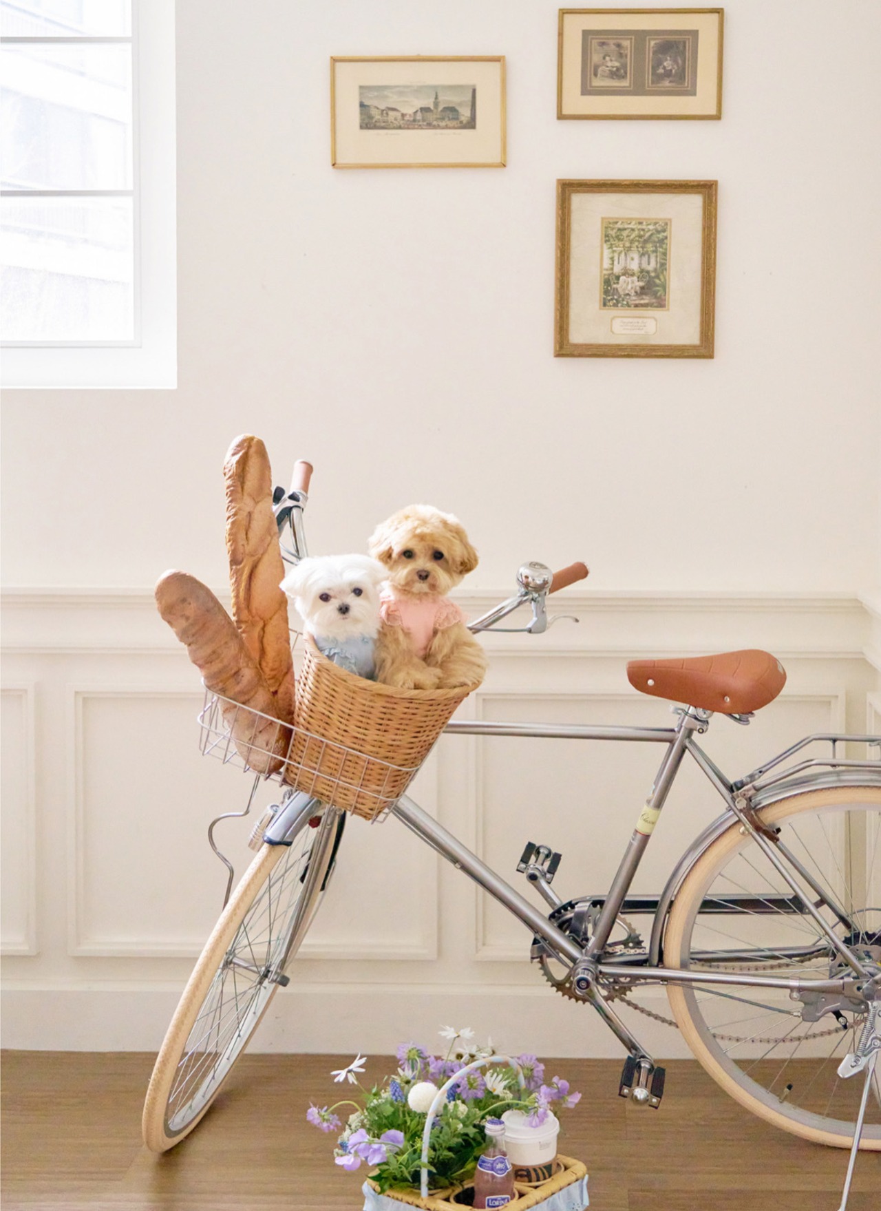 即納【MYLITTLEDOG】Blossom Sweatshirt (blue)