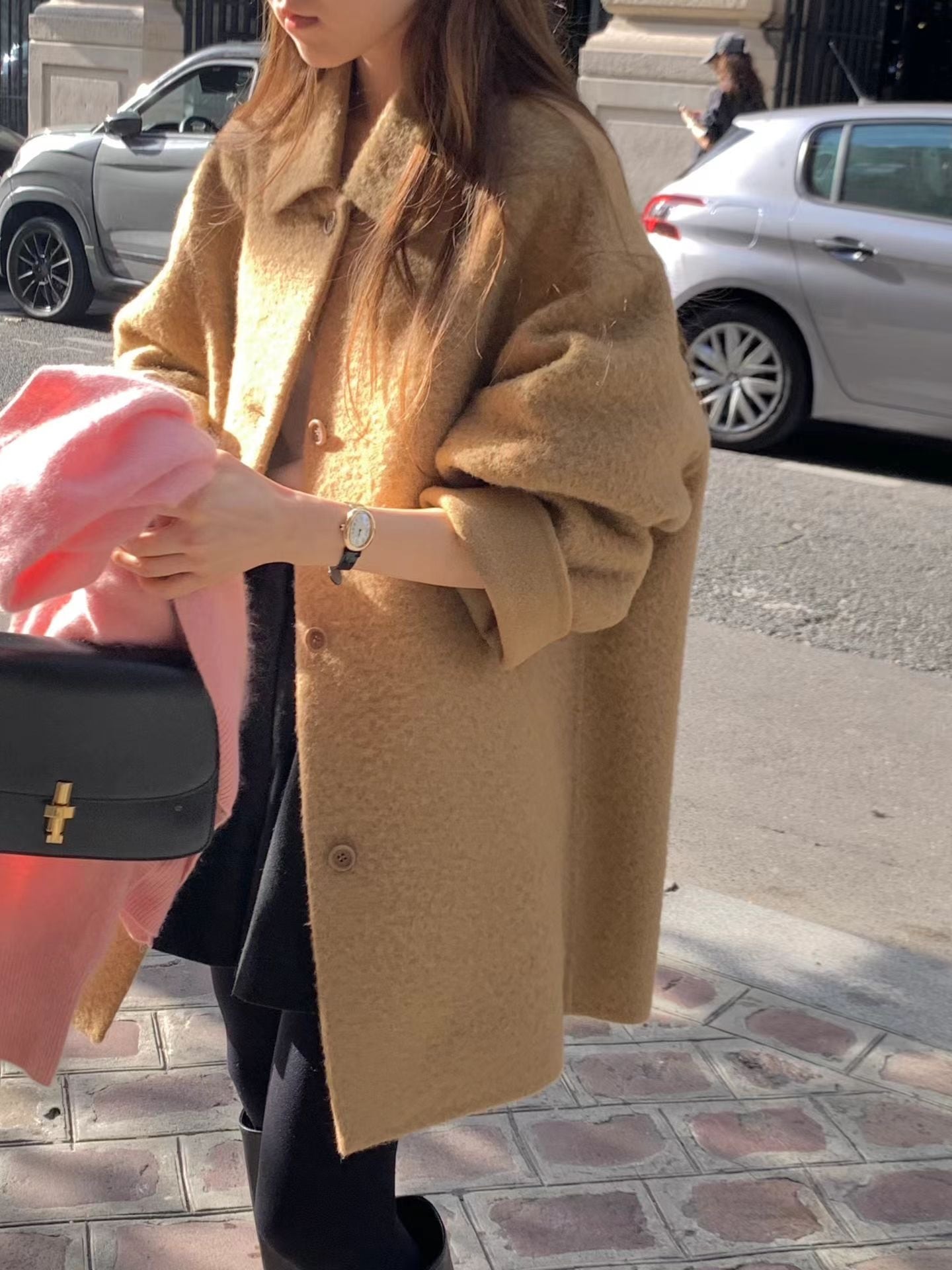 ち*様 ounce alpaca ハンドメイドコート　韓国　美品 OUNCE] Babyalpaca half handmade coat / 3color | MOMENT