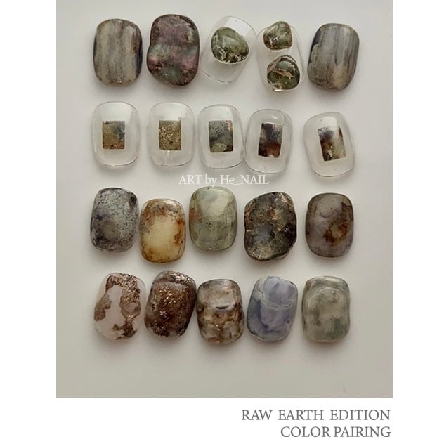 set】〈THE FAVORI × he_nail〉 RAW EARTH EDITION ver.Ⅱ 「TRANQUIL