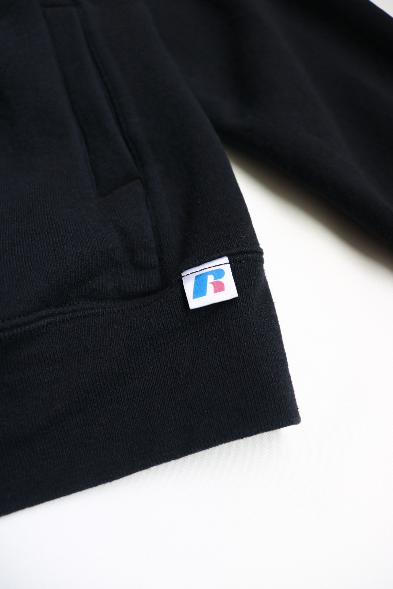 Russell Athletic black half zip sweater