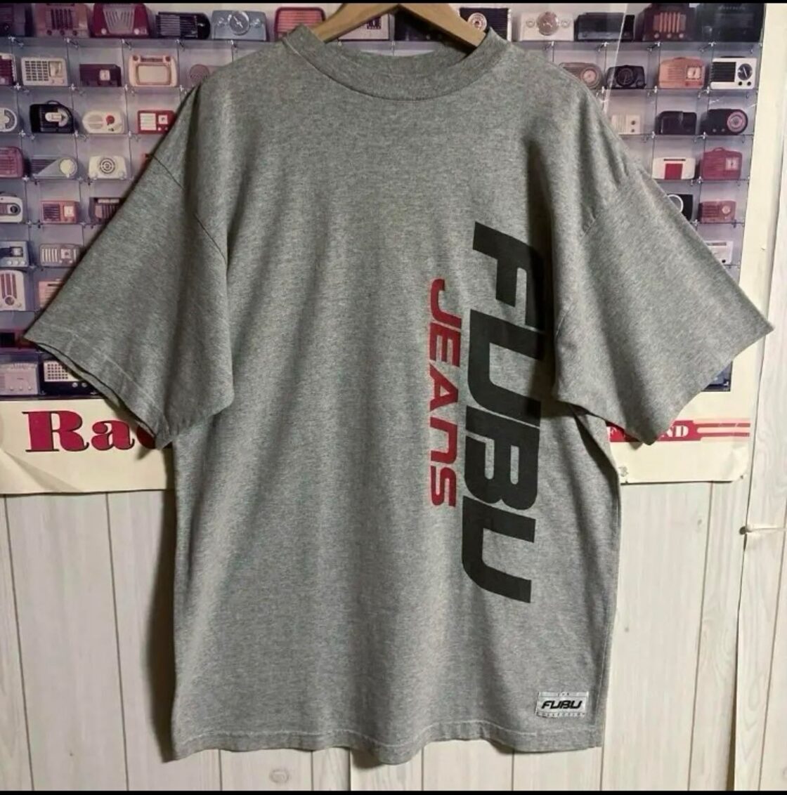 希少USA製00s-FUBU両面ビッグロゴフォトTシャツY2K SK8＆西海岸ストB系 