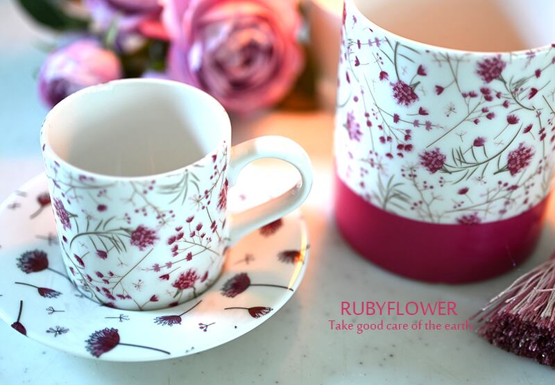 Rubyflower ルビーフラワー転写紙 (ポーセリンアート用 ピンク花転写 Rubyflower ルビーフラワー転写紙 (ポーセリンアート用 ピンク花転写