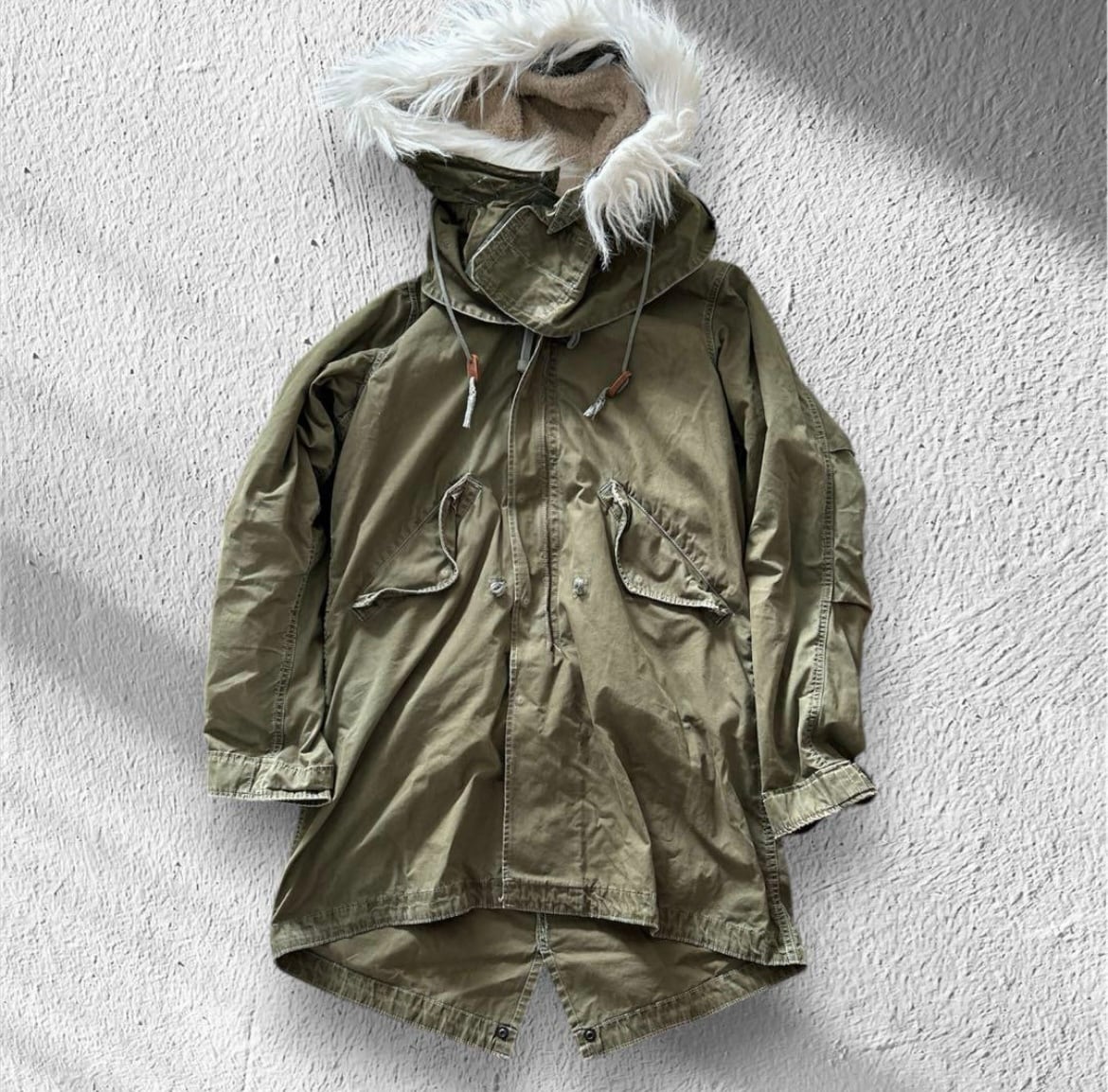 50s M-51 パーカー フィッシュテール フード シェルセット 米軍実物