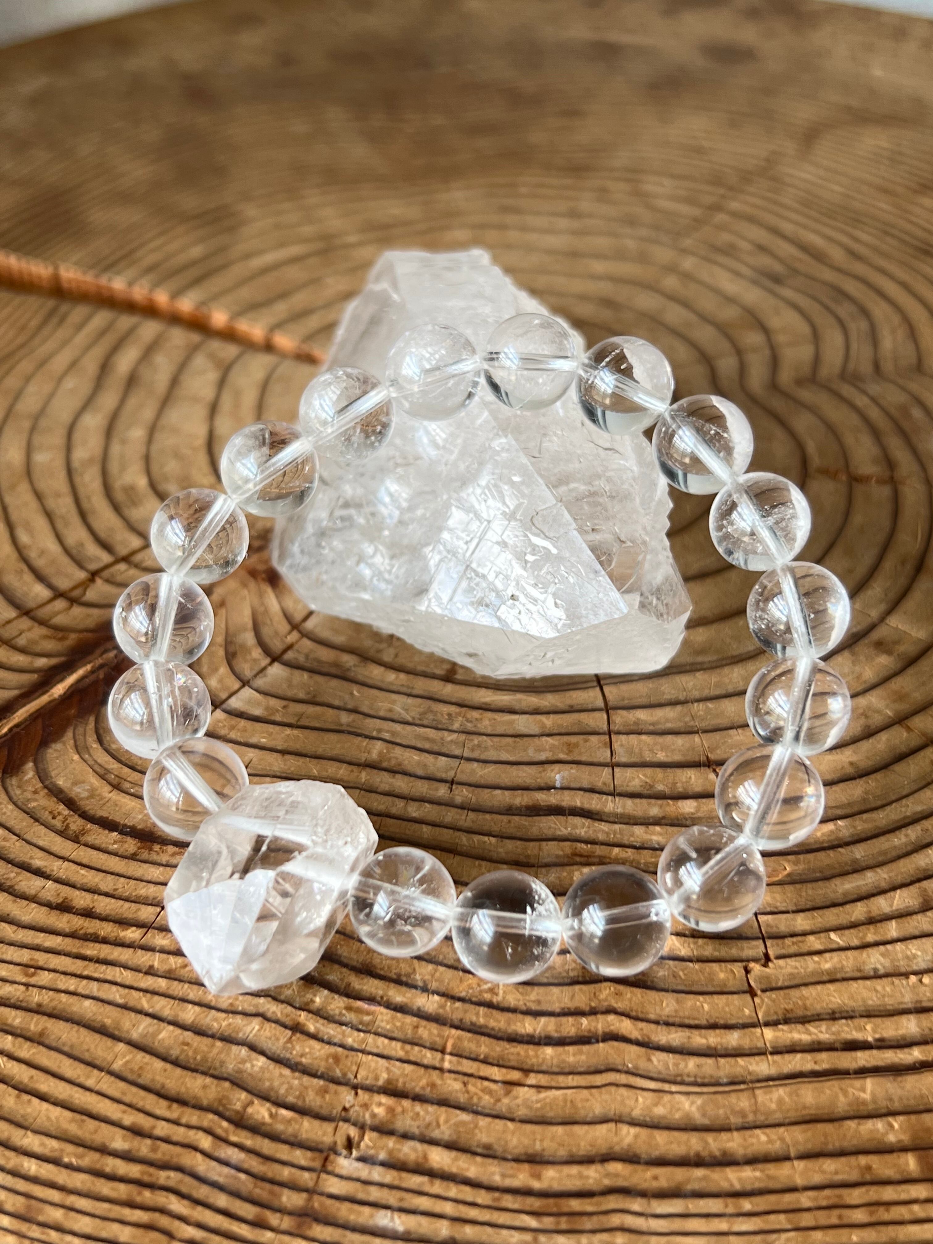 【あなたの浄化のためのツール】ガウリシャンカール原石ビーズ&マニカランブレス