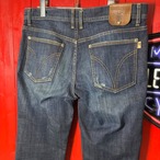 00s イタリア製 D&G DOLCE&GABBANA Y2Kダメージデニムパンツ　濃紺　ドルガバ　W34