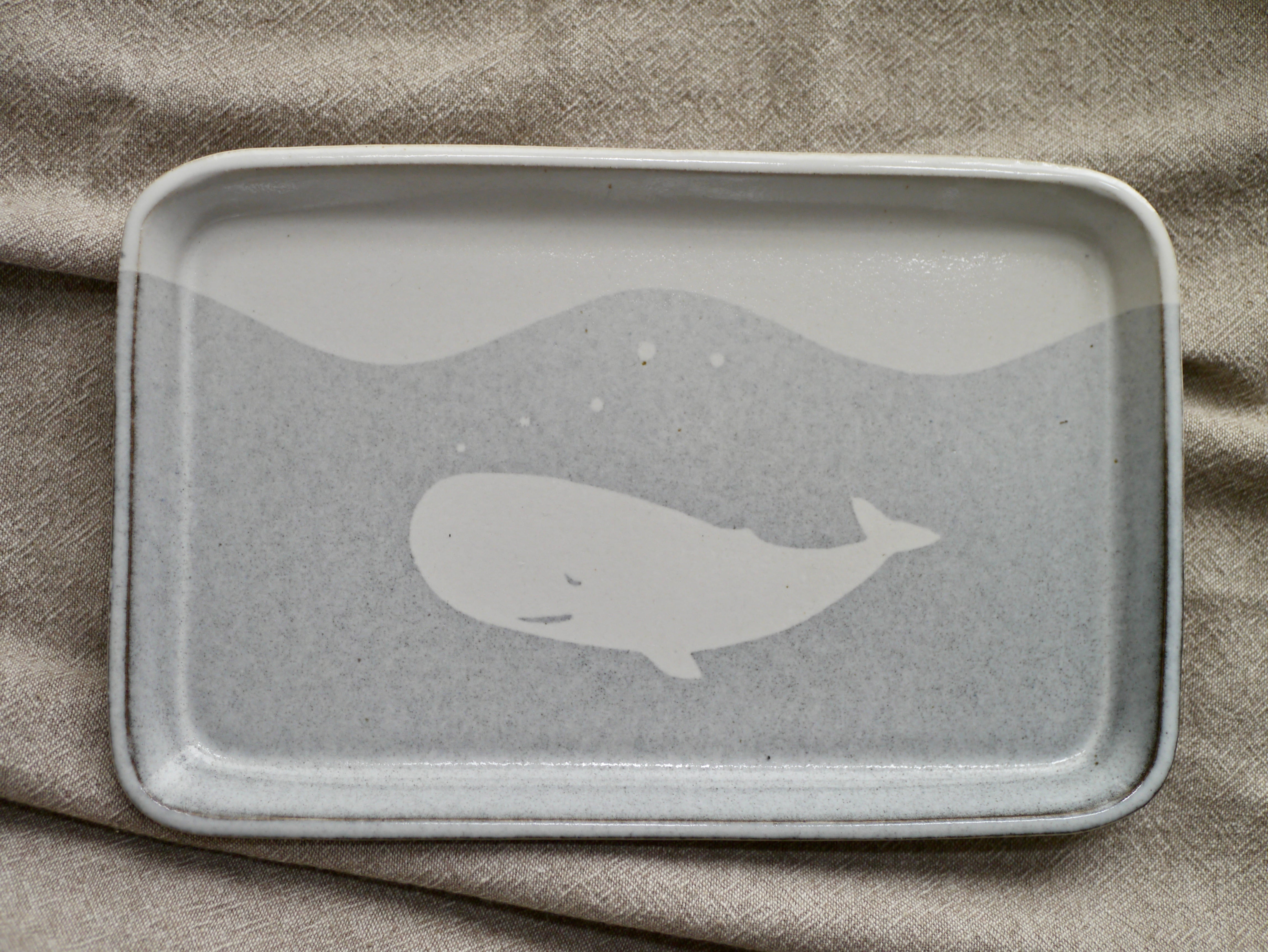 くじらのトレイプレート(長方形)