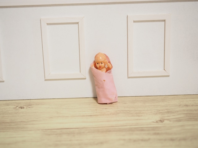 小さなおくるみベビー　ピンク