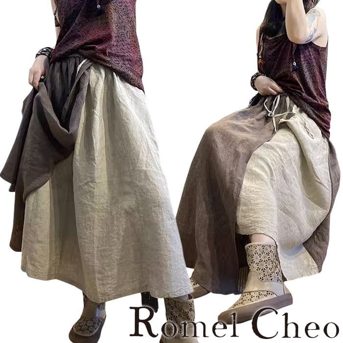 お支払い確認後20日以内発送】RomelCheo アシメアジアンスカート