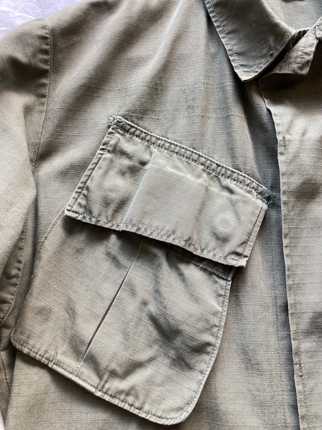 US ARMY ジャングルファティーグ ジャケット 4th 69年製 リップストップ ミリタリー ヴィンテージ古着 XS/Short 画像4